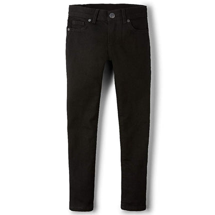 The Children's Place Girls' Super Skinny Jeans, Black Wash, 8