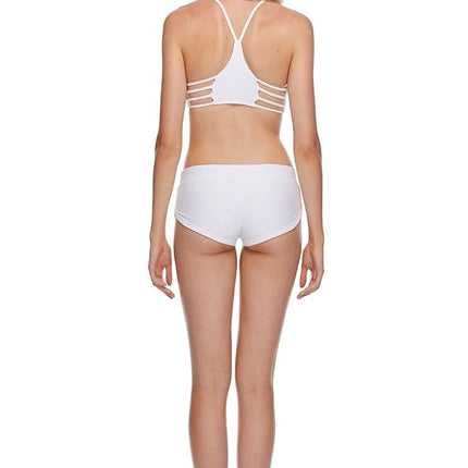 Short de bain sportif Body Glove pour femme, modèle Smoothies Sidekick, couleur Snow, taille Large