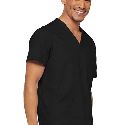 Dickies EDS Signature Men & Women Scrubs Top Tuckable V-Neck 83706, Black, XS