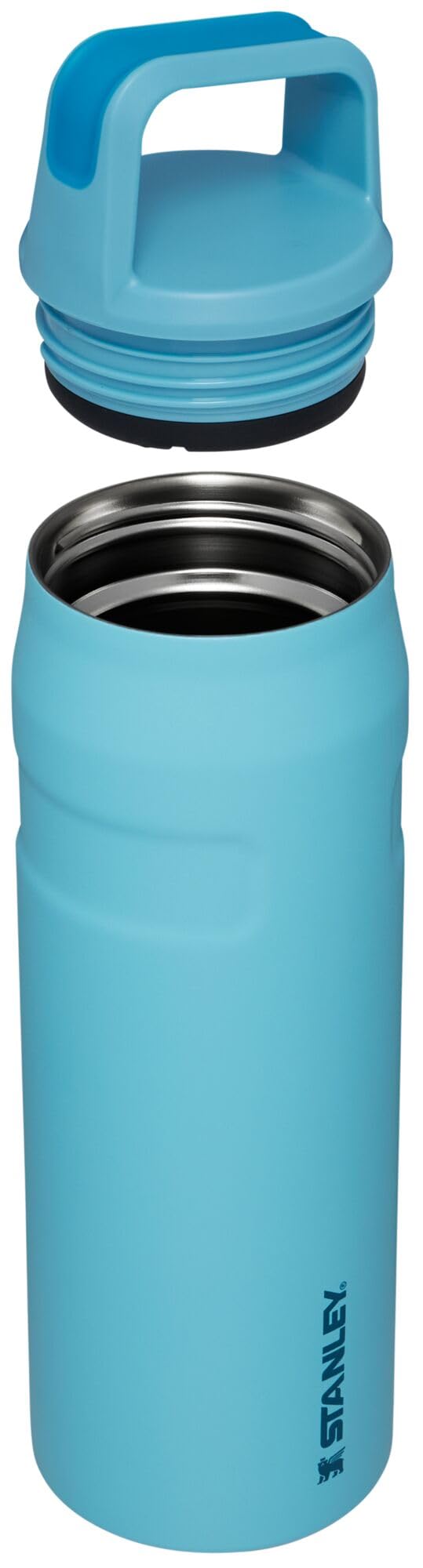 STANLEY IceFlow Cap and Carry Water Bottle 24 oz | Wide Mouth Twist Lid | Lightweight and Leakproof for Travel and Sports | Insulated Stainless Steel | BPA-Free | Pool