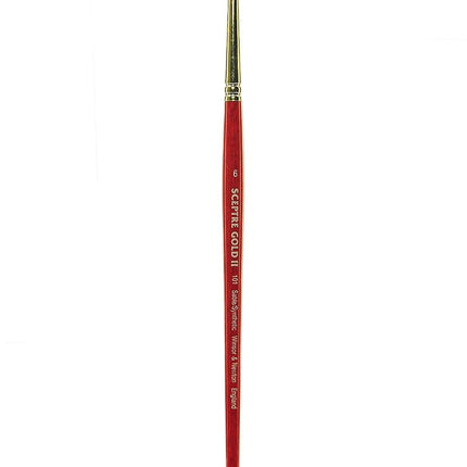 WN Winsor & Newton 5189704 Paint Brush, transparent, Rundpinsel, kurzer Stiel - Nr. 6-3,6 mm