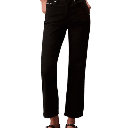 Calvin Klein Women's High Rise Straight Fit Jeans,