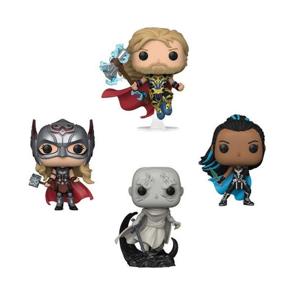 POP! 4 Pack Thor, Mighty Thor, Valkyrie, Gorr (Thor: Love and Thunder) Special Edition