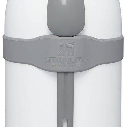 STANLEY 10-10834-001 Termo para comida Adventure to-Go + cuchara-tenedor, acero inoxidable, verde texturizado