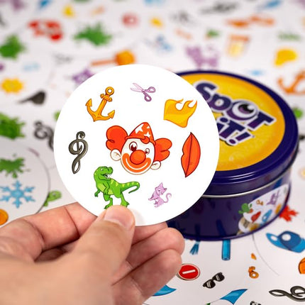 Zygomatic Spot It! Classic Card Game (2024 Refresh) - Pocket Eco Edition, 5-in-1 Visual Perception Game for Quick Reflexes and Family Fun, Ages 6+, 2-8 Players, 10 Minute Playtime, Made