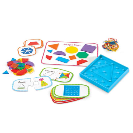 Skill Builders! 1st Grade Geometry, Homeschool Curriculum, First Grade Learning Games, First Grade Learning Materials, 128 Pieces, Age 6+