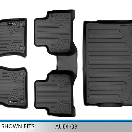 Juego de alfombrillas y revestimiento de carga SMARTLINER negros a medida para Audi Q3 2019-2020