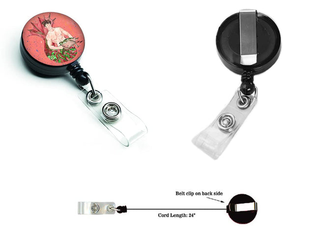Caroline's Treasures Merman Retractable Badge Reel, Multicolor (8348BR)