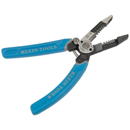 Klein Tools K12035L Klein-Kurve Wire Cutters, Heavy Duty Wire Stripping Tool with Lock, 8-20 AWG, Made in USA