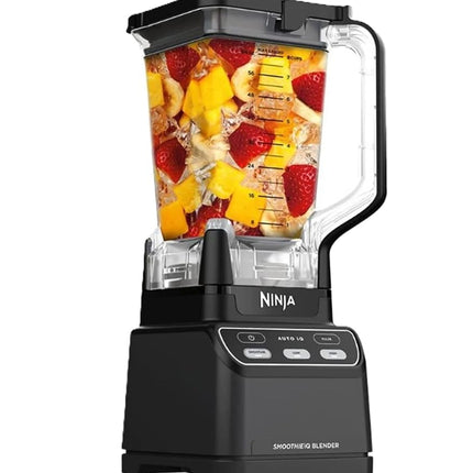 Ninja BN401-A Nutri Pro Compact Personal Juicer, Auto iQ Technology, 1100 Watts Peak, for Frozen Drinks, Smoothies, Sauces and More, with (2) 32-Ounce Takeaway Cups and
