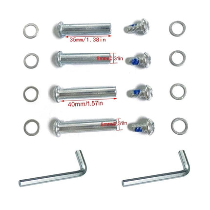 LOTOWELZON Luggage Suitcase Wheels Replacement Inline OD90xW24mm/3.54x0.94"