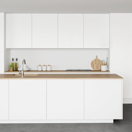 Arthome 35.4''x120'' White Contact Paper, Self-Adhesive Wallpaper Waterproof Gloss PVC Vinyl, Oil Proof, White Vinyl Paper for Furniture Cover Surface, Countertop, Kitchen, Shelf Liner
