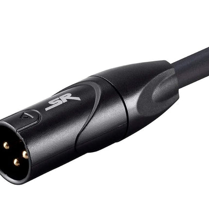 Monoprice Stage Right Series Professional XLR Male to XLR Female - 15ft - Black - Gold Plated | 16AWG Stranded Copper Wire Conductors [Microphone & Interconnect]