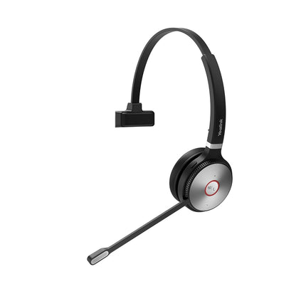 Yealink WH62 Entry Level, Plug & Play Monaural DECT Wireless Headset with Yealink Acoustic Shield Technology & 2 x Micro USB 2.0 Ports (Optimised for Microsoft Teams) – Black/Silver