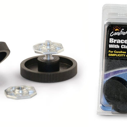 Carefree 901022 Black RV Awning Brace Knob with Clamp