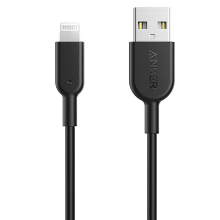 ANKER Powerline II Lightning Cable, [3ft MFi Certified] USB Charging/Sync Lightning Cord Compatible with iPhone SE 11 11 Pro 11 Pro Max Xs MAX XR X 8 7 6S 6 5, iPad and More(Black)