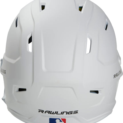 Rawlings | MACH ADJUST Batting Helmet with Extension Flap | Right Hand Batter | Junior (6 3/8" - 7 1/8") | Matte White