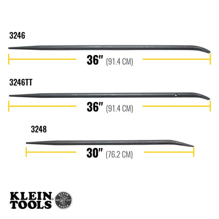 Klein Tools 36-Inch Round Bar with Tether Hole 3246TT