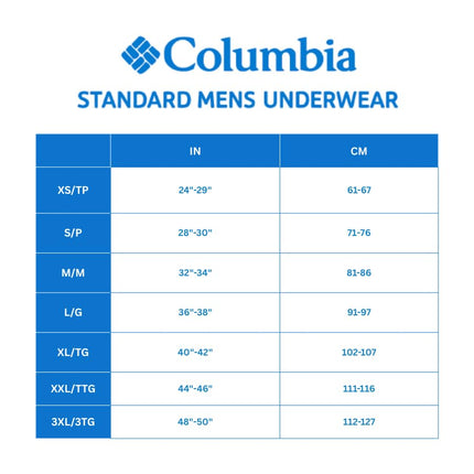 Columbia Mens Polyester Spandex Boxer Brief 6 Pack, Black, S