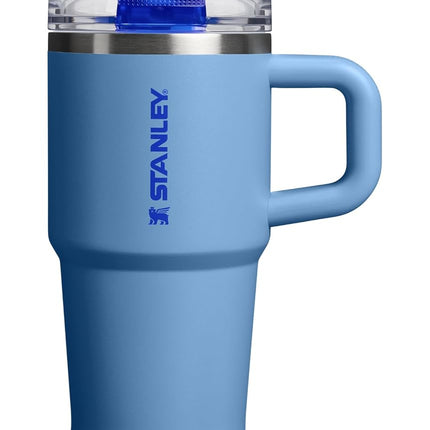 STANLEY Quencher ProTour Flip Straw Tumbler with Leakproof Lid 20 oz | Built-In Straw & Handle | Cupholder Compatible for Travel | Insulated Stainless Steel Cup | BPA-Free | Blue Sky