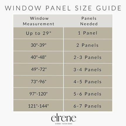 Elrene Home Fashions Navara Medallion Room Darkening Window Curtain Panel, 52" x 95" (1, Natural