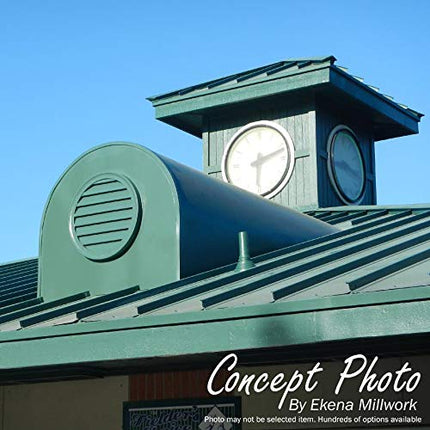 22" H x 22" W x 2.13" D Round Gable Vent with Keystones