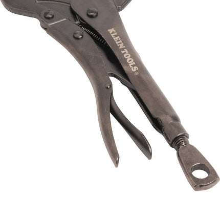Klein Tools 38622 C-Clamp Locking Pliers with Swivel Pad Jaws, Intuitive Thumb Knob, Adjustable Clamp for Home, Shop, Woodworking, 11-Inch
