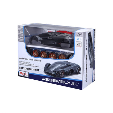 Maistro M39287 Maisto LAMBORGHINI TERZO MILLENNIO Build-it-Yourself Die-Cast Model Car Kit-1:24 Scale, Assorted Colours