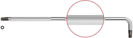 PB SWISS TOOLS Torx Wrench Set PB 3411.H | 100% Swiss Made | 8-piece Torx Key Set with Knurled Shaft, T6/T7/T8/T9/T10/T15/T20/T25 for Screwdriving Work in Industry and Handcraft, 3411.H 6-25 CN