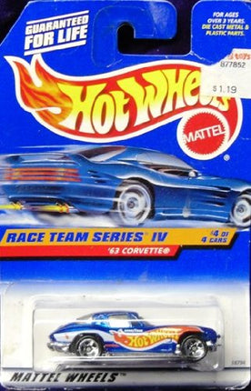 HOT Wheels 63 Corvette 1998 Race Team Series Iv #4 Collector #728