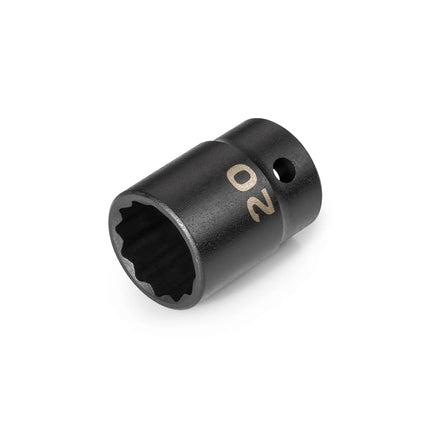 TEKTON 1/2 Inch Drive x 20 mm 12-Point Impact Sock