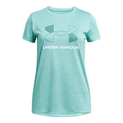 Under Armour Girls' Tech Big Logo Short Sleeve T Shirt, (897) Flare Orange / / Earthen Orange, X-L