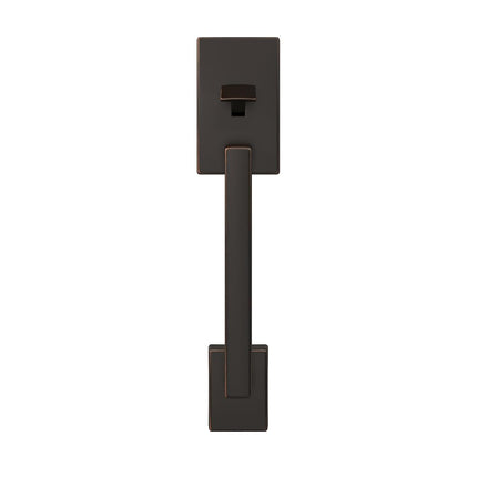 SCHLAGE FE285 Century by Latitude Century by Bottom Half Handleset with 16080 Latch and 10063 Strike Aged Bronze Finish