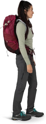 Mochila Osprey Sirrus para mujer, 24L, Morado saúco/Tan Chiru, T/U