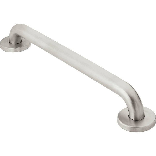 Moen R8712P 12-Inch Bathroom Grab Bar, Peened