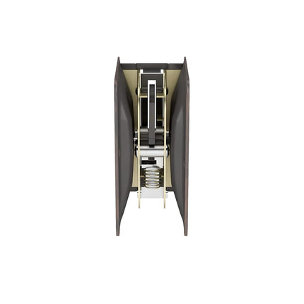 RICHELIEU Hardware 1701ORBPSBC Onward Pocket Door Pull with Privacy Lock, Rectangular, 3-7/32 in (82 mm), Oil-Rubbed Bronze