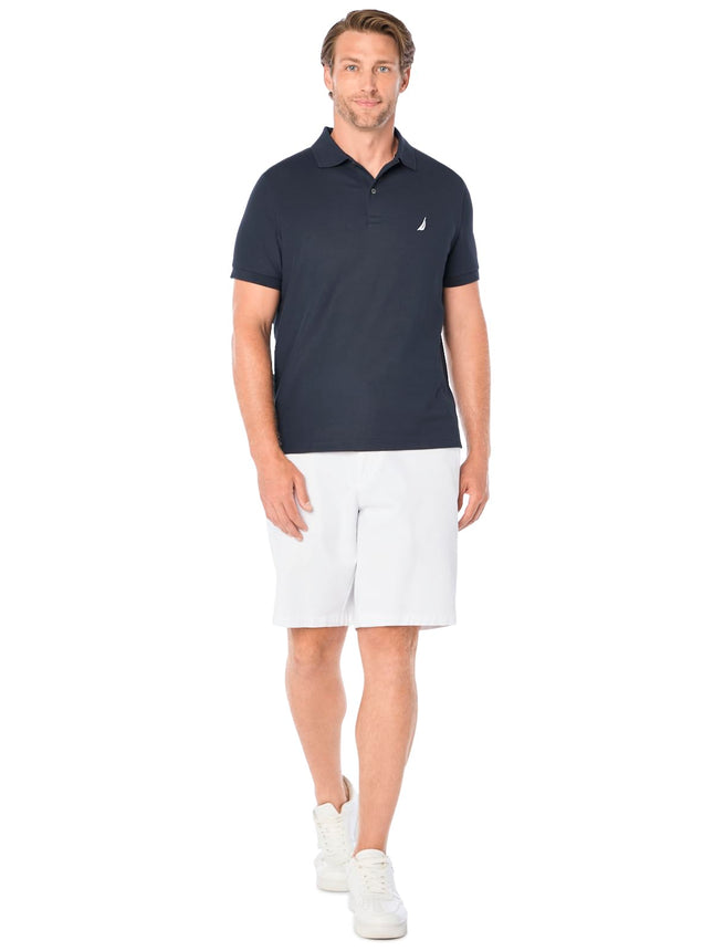 Nautica Men's Solid Anchor Deck Classic Fit Polo, Navy, M