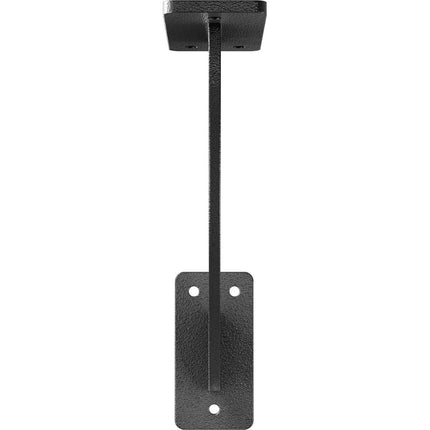 Ekena Millwork BKTM02X09X09BRHSV 2 inch W x 9 inch D x 9 inch H Bradford Steel Bracket, Hammered Silver