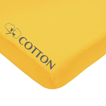 American Baby Company Cotton Fitted Pack and Play Sheet 39x27", Yellow