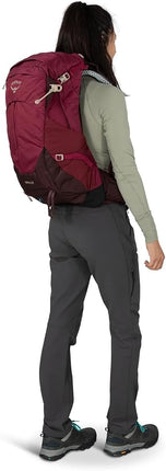 Mochila Osprey Sirrus para mujer, 24L, Morado saúco/Tan Chiru, T/U