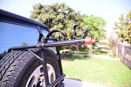 Allen Sports 302DN Deluxe 2-Bike Spare Tire Mounted Rack,Black