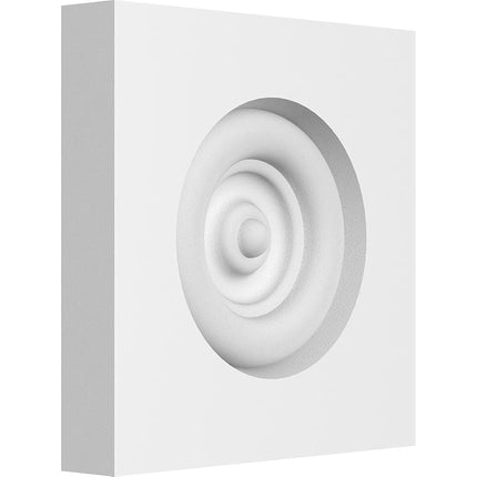 Ekena Millwork ROSP030X030X050SDG02 Rosette, 3"W x 3"H x 1/2"P, White