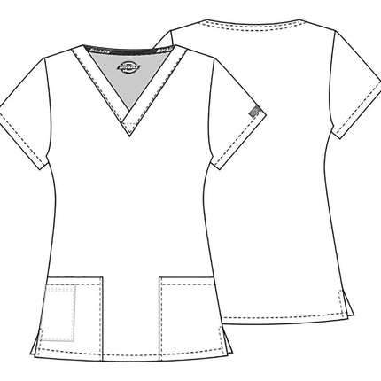 Dickies Women's medical scrubs shirts, Black, S UK