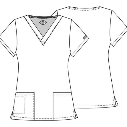 Dickies Women's medical scrubs shirts, Black, M UK