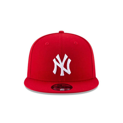 New Era Mens New York Yankees Scarlet Red 9Fifty Adjustable Snapback 950 Cap