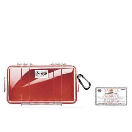 Pelican 1060 Micro Case (Red/Clear)