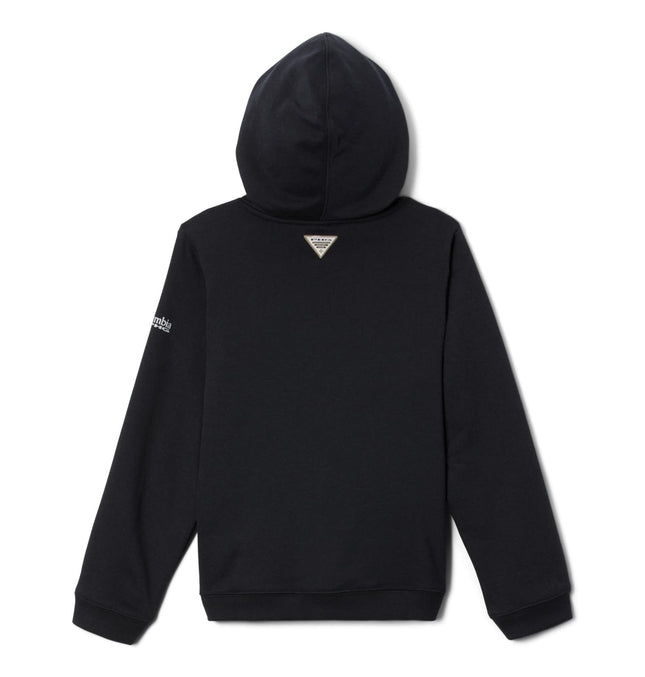 Sweat à capuche Columbia PHG Hunt Flag pour garçon, Noir/Gris froid, XXS