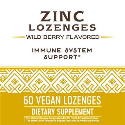 Nature's Way Zinc Natural Berry - 60 Lozenges