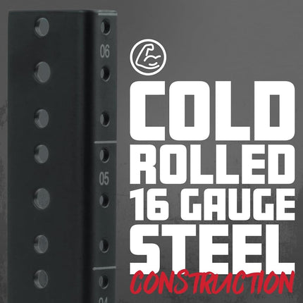 Gator Rackworks Heavy Duty Steel Rack Rail Set; 10U Rack Size (GRW-RACKRAIL-10U)