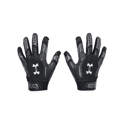 Under Armour Boys F9 Nitro Football Gloves, (001) Black/Castlerock/Metallic Silver, Large